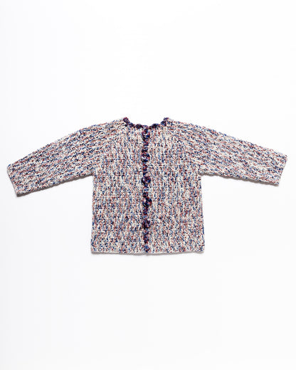 Cardigan HARLOW - Double Cotton Winterberry