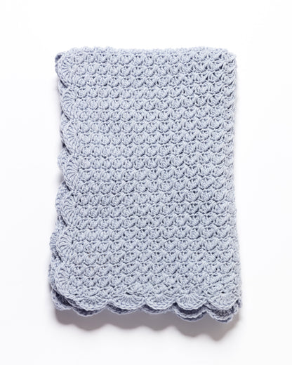 Woolen Heirloom Blanket - Baby Blue