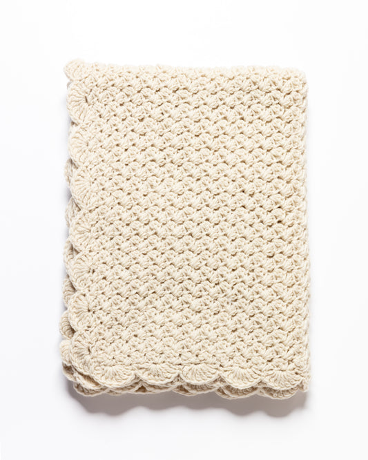 Woolen Heirloom Blanket - Cloud