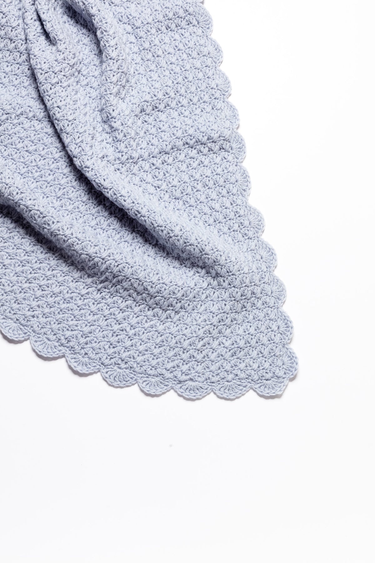 Woolen Heirloom Blanket - Baby Blue