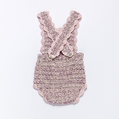 Suspender Shorts HILDA - Lavender Combo
