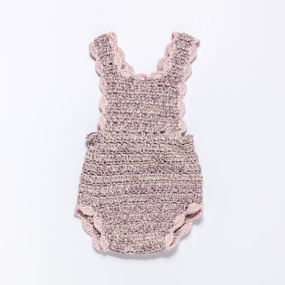 Suspender Shorts HILDA - Lavender Combo