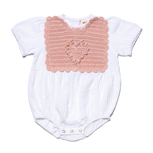 Romper HEART - Light Blush