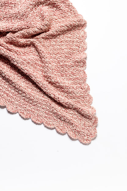 Cotton Heirloom Blanket - Double Cotton Blush
