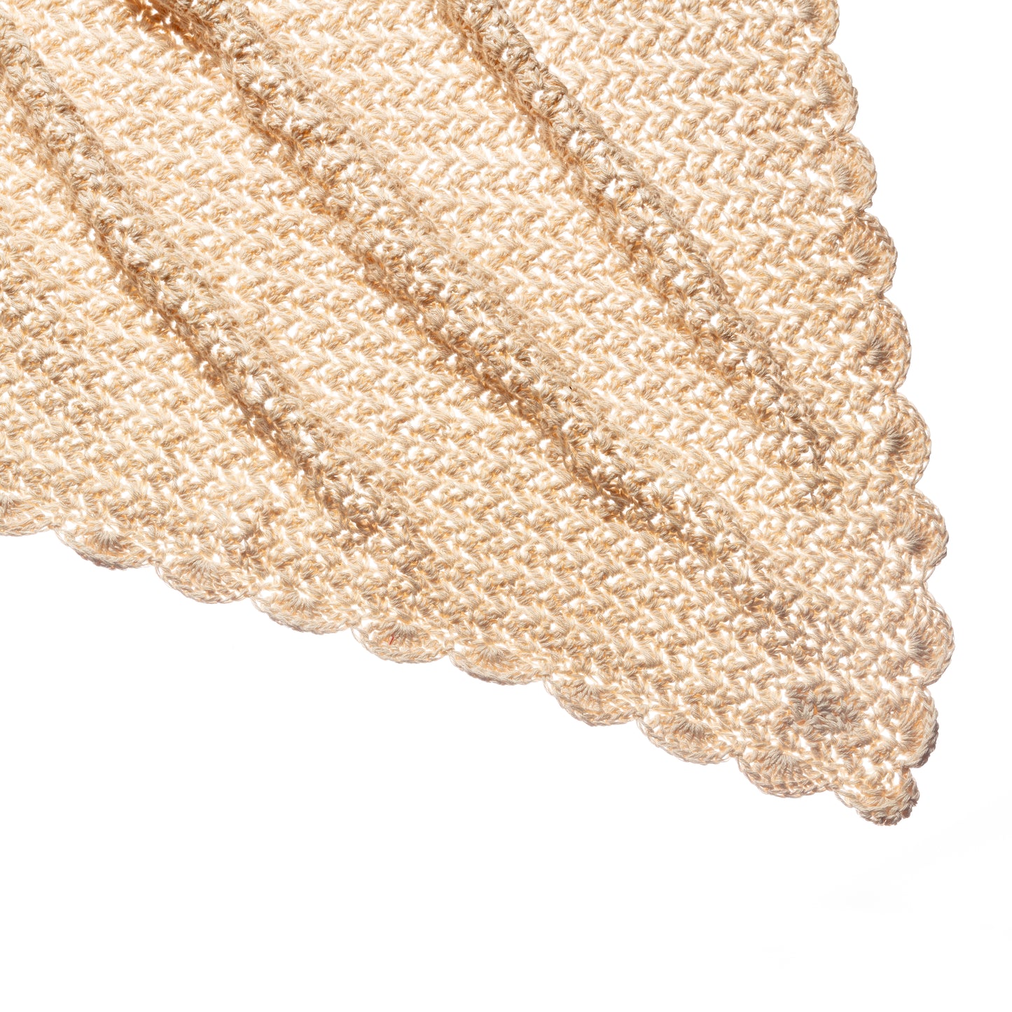 Cotton Heirloom Blanket - Beige Melangé