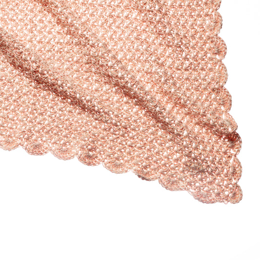 Cotton Heirloom Blanket - Light Blush Melangé