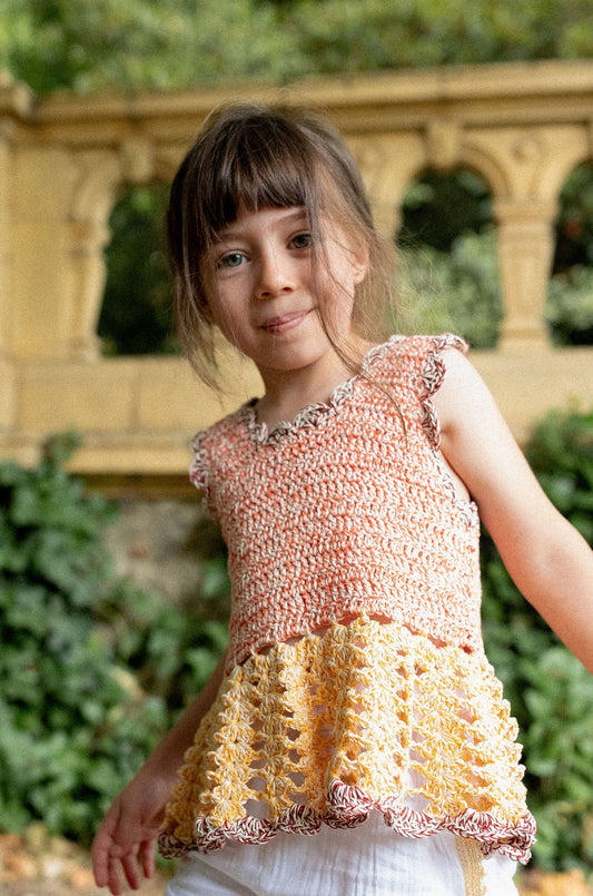 Peplum Top MEI - Poppies