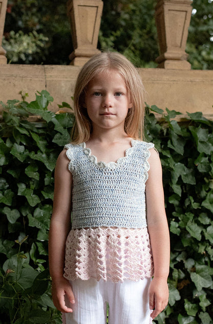 Peplum Top MEI - Spring Frost