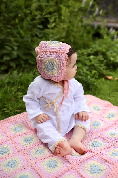 Granny Square Blanket - Candy Cloud