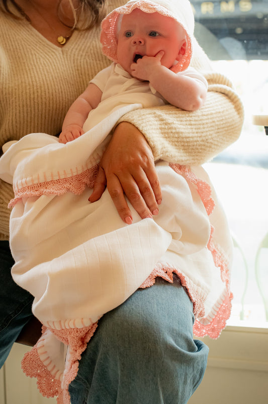 Triple Swaddle Blanket - Cotton Candy