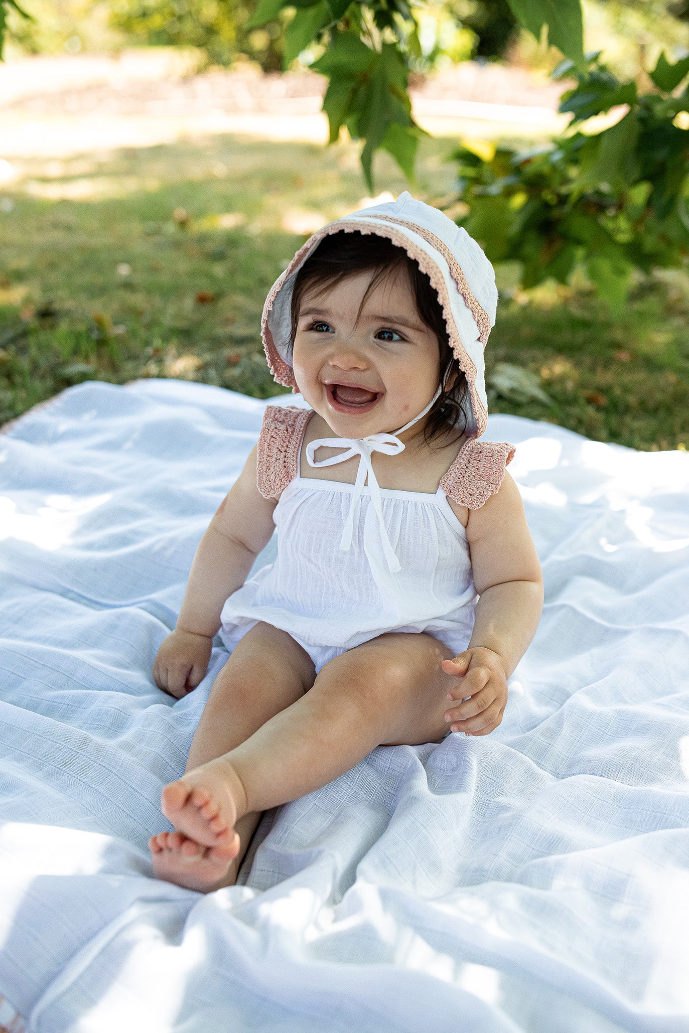 Crossover Romper SOLEIL - Light Blush