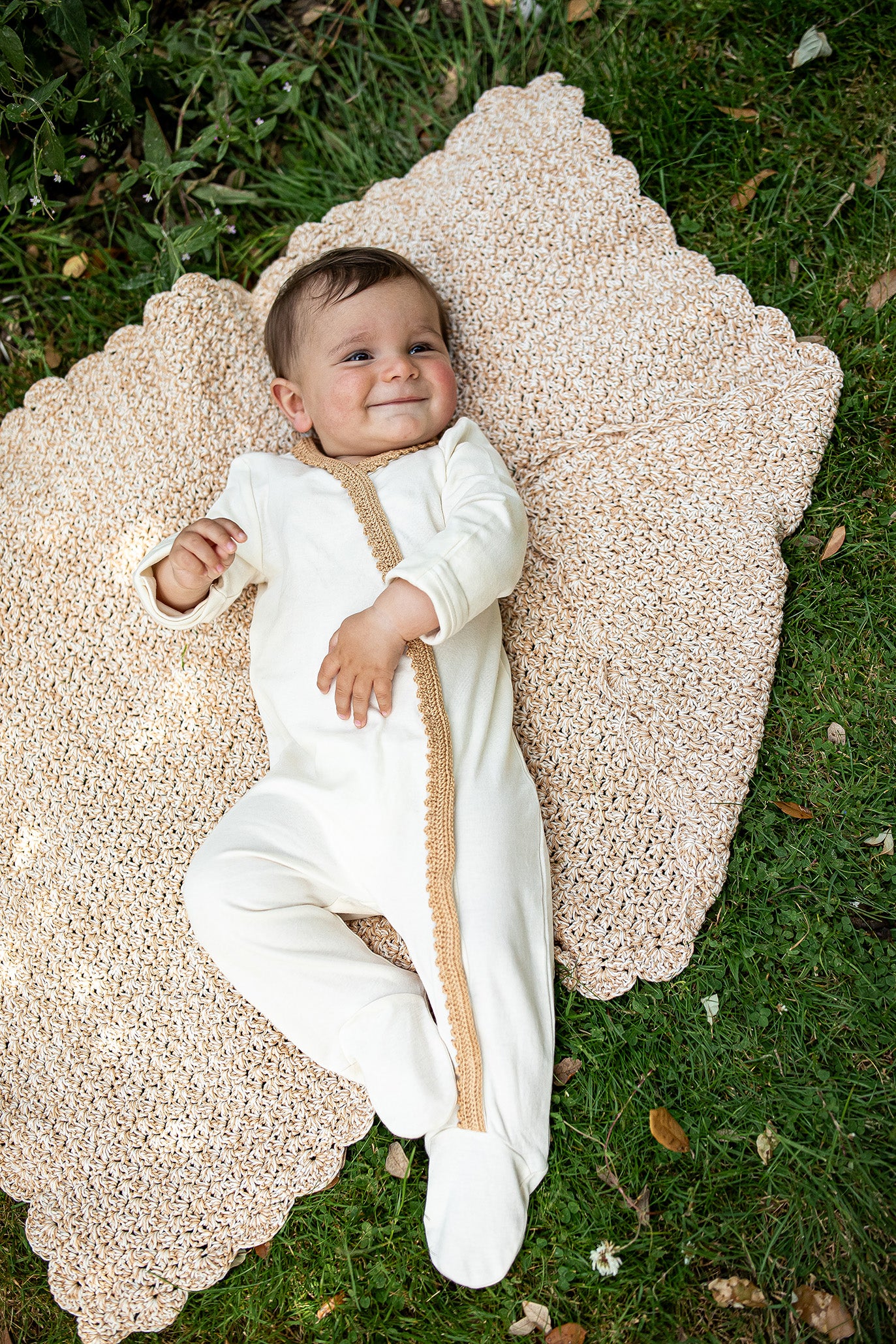 Footie Babygrow QUINCY - Beige