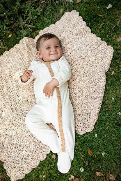 Footie Babygrow QUINCY - Beige