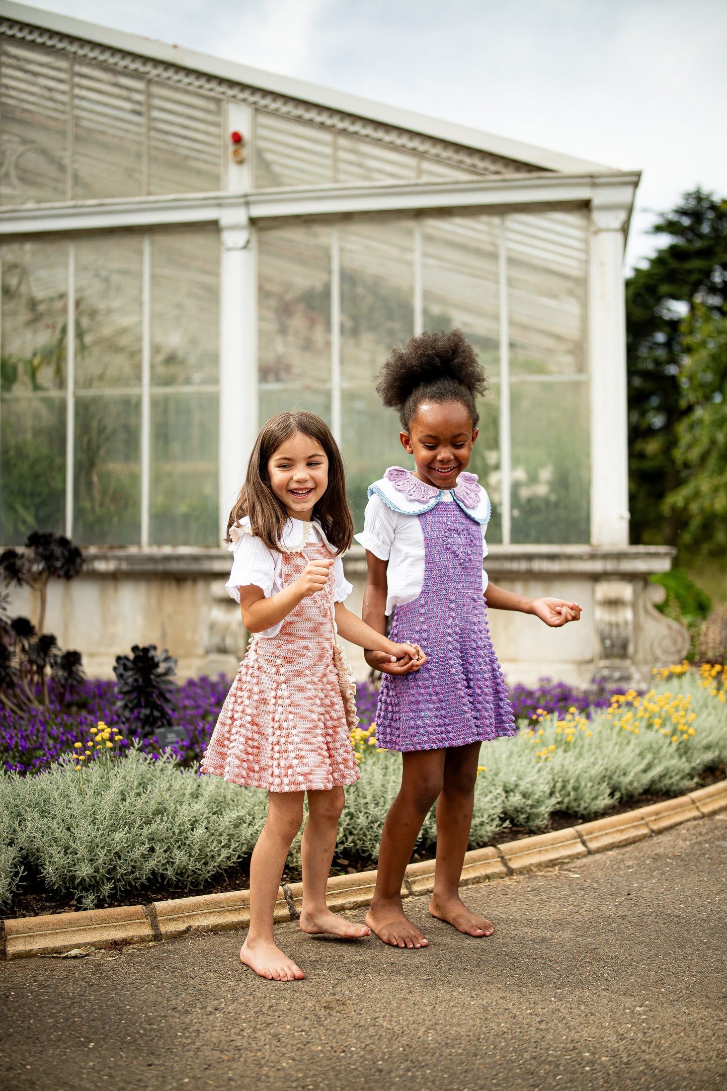 Pinafore Dress JUNE - Painted Pinks