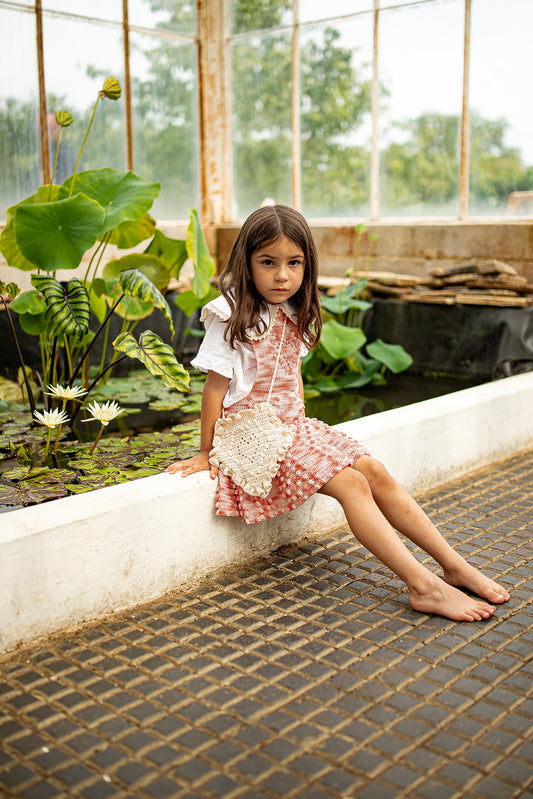 Pinafore Dress JUNE - Painted Pinks