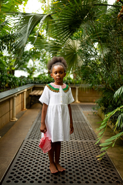 Collar Dress MEADOW - Combo Green