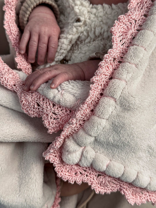 Fleece Blanket - Light Blush