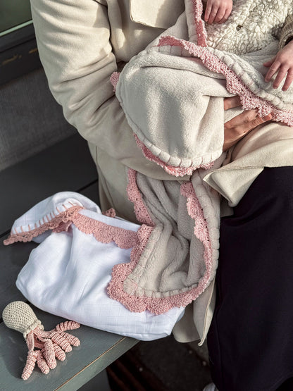 Fleece Blanket - Light Blush