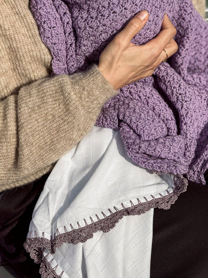 Woolen Heirloom Blanket - Orchid