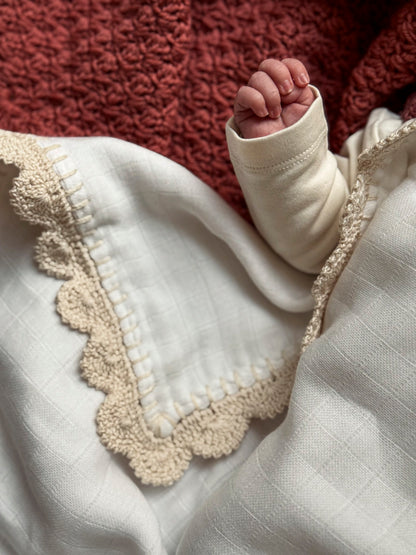 Triple Swaddle Blanket - Beige