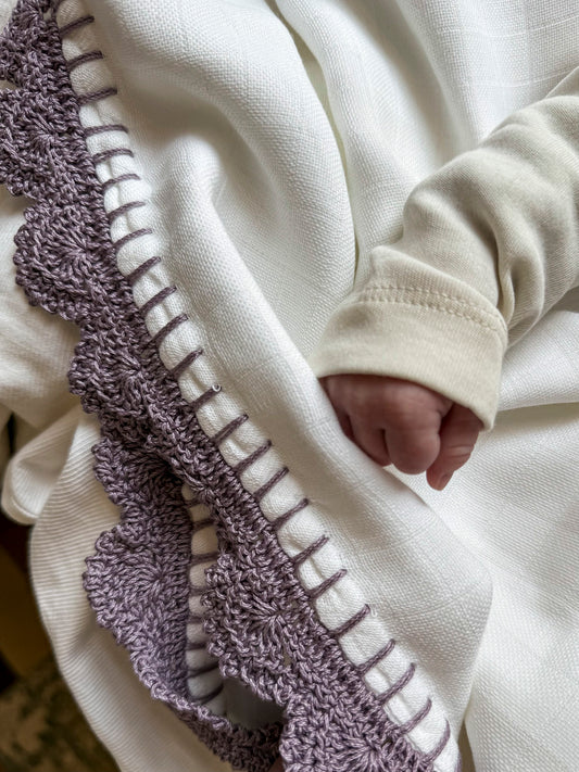 Triple Swaddle Blanket - Lavender