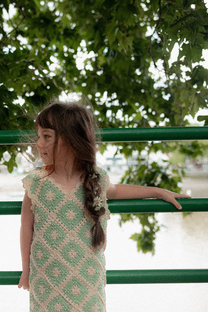 A-Line Dress ANNA - Pastel Sea