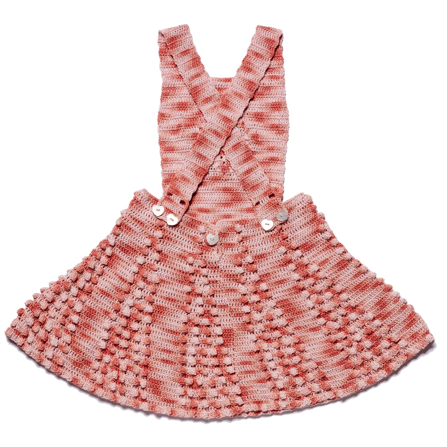 Pinafore Dress JUNE - Painted Pinks