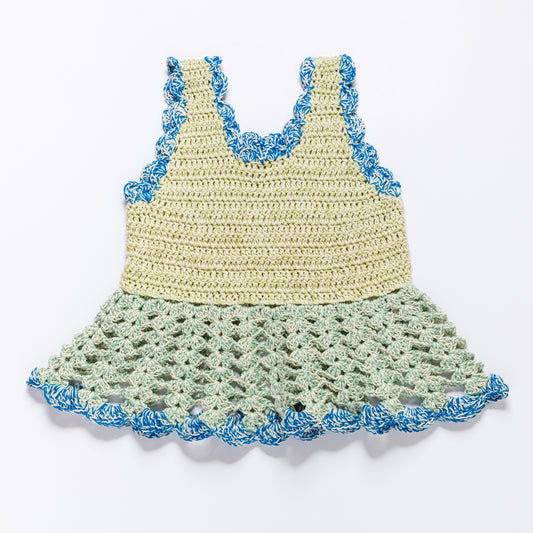 Peplum Top MEI - Pastel Sea