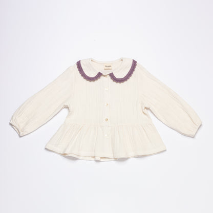 Peplum Blouse OLGA - Lavender