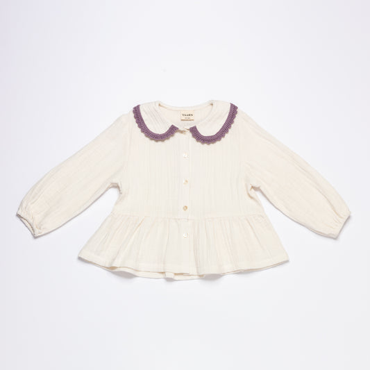 Peplum Blouse OLGA - Lavender