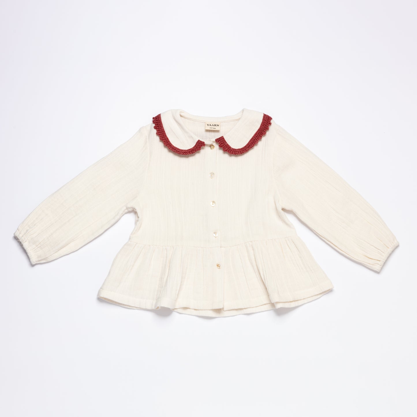 Peplum Blouse OLGA - Dusty Rose