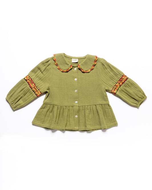Peplum Blouse OLGA - Harvest