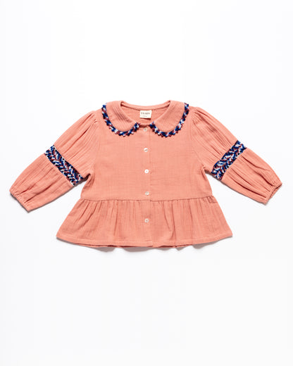 Peplum Blouse OLGA - Winterberry