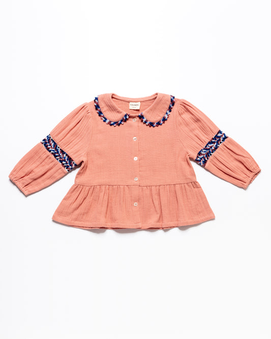 Peplum Blouse OLGA - Winterberry