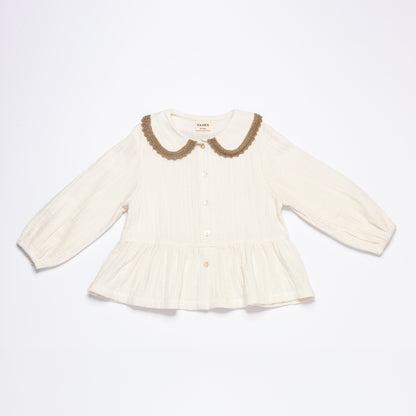 Peplum Blouse OLGA - Clay