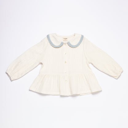 Peplum Blouse OLGA - Sky