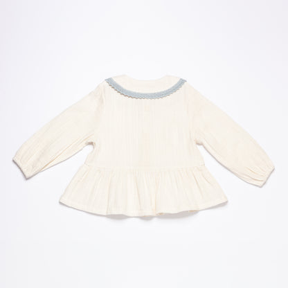 Peplum Blouse OLGA - Sky