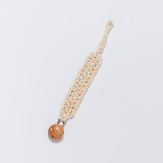 Pacifier Strap - Beige