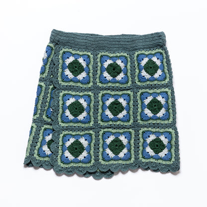 Skirt PALERMO (Adult) - Blue/Green Leaf -  YAARN X MEADOW COLLAB
