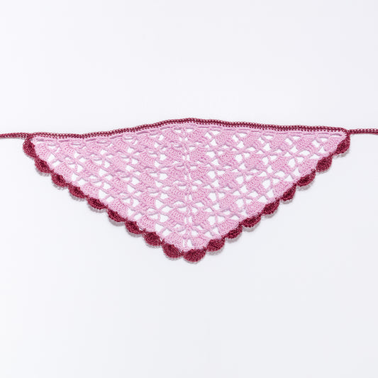 Crochet Headscarf PIXIE - Catmint Combo