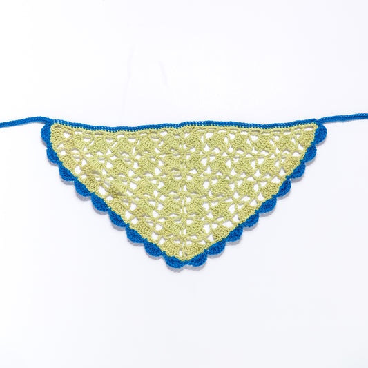 Crochet Headscarf PIXIE - Mint Combo