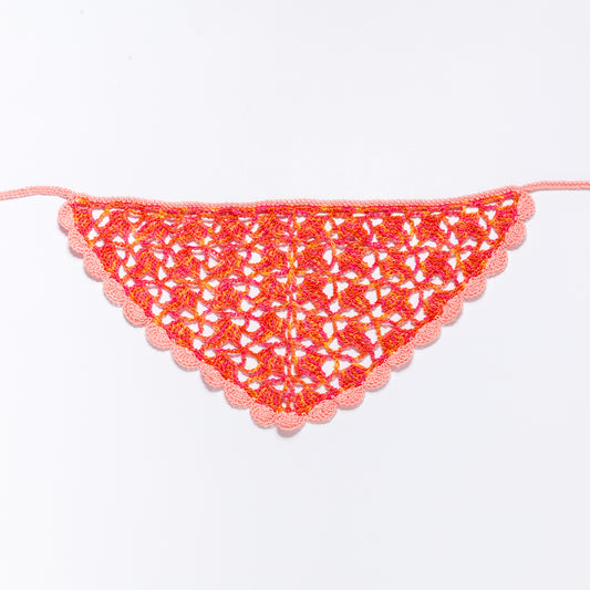 Crochet Headscarf PIXIE - Sunset Combo