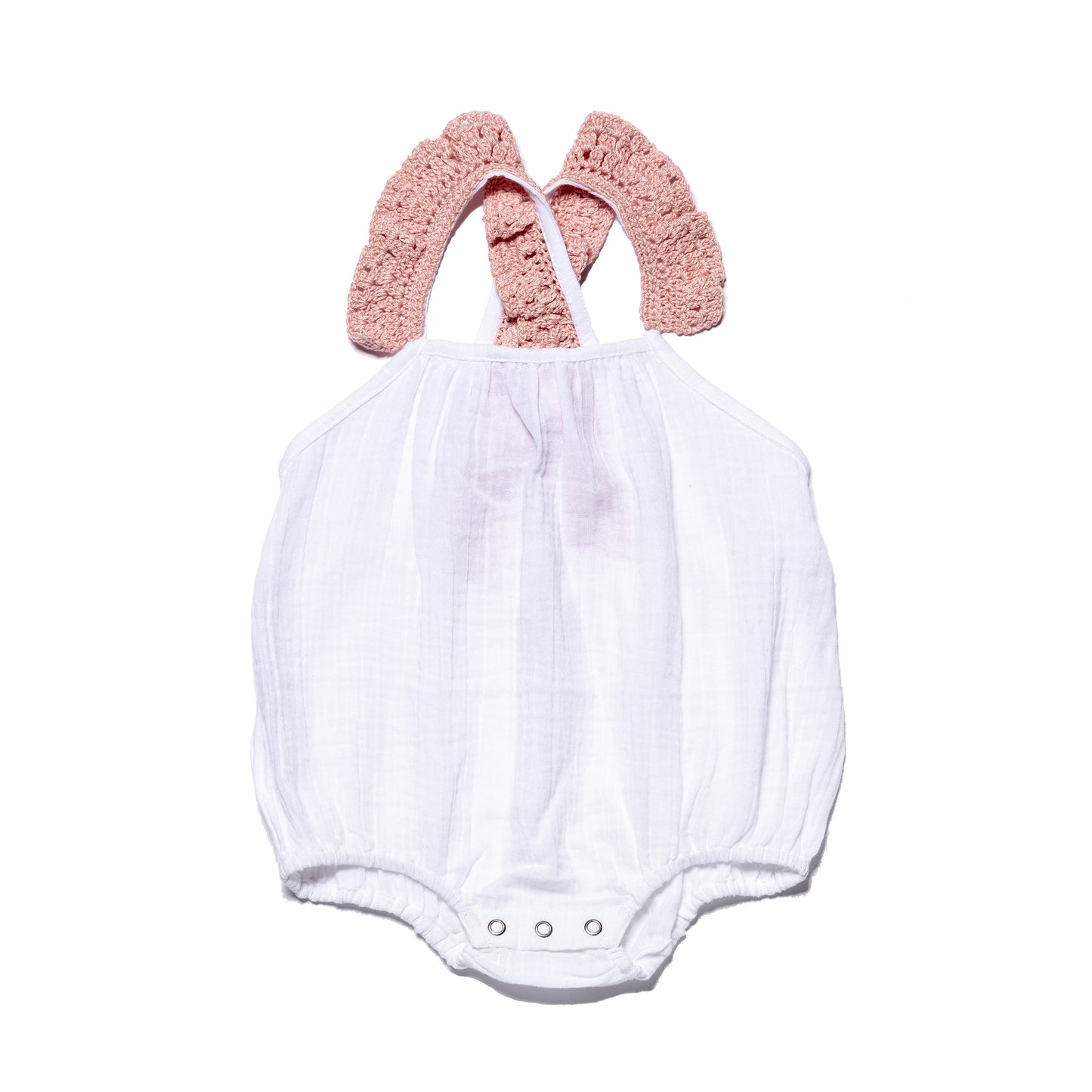 Crossover Romper SOLEIL - Light Blush