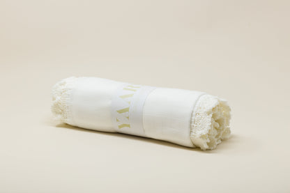 Triple Swaddle Blanket - White