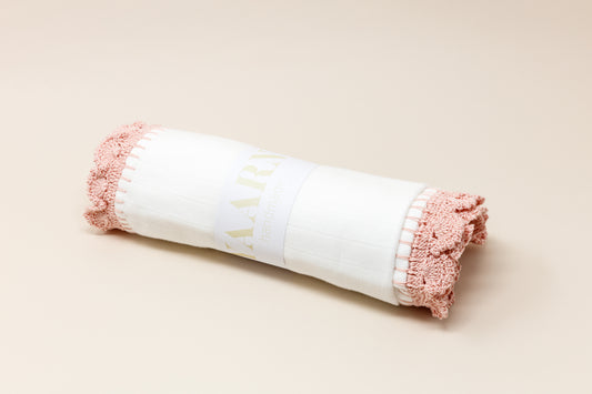 Triple Swaddle Blanket - Light Blush