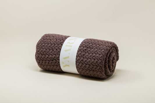 Woolen Heirloom Blanket - Burgundy