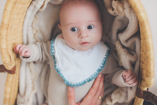 Muslin Bib - Light Moon