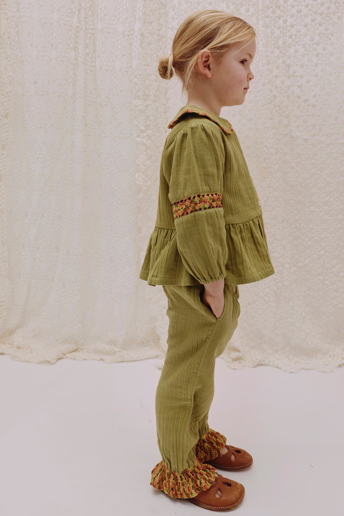Peplum Blouse OLGA - Harvest