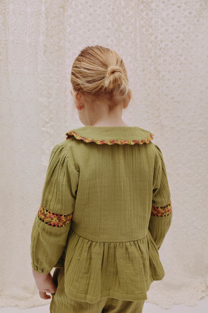 Peplum Blouse OLGA - Harvest