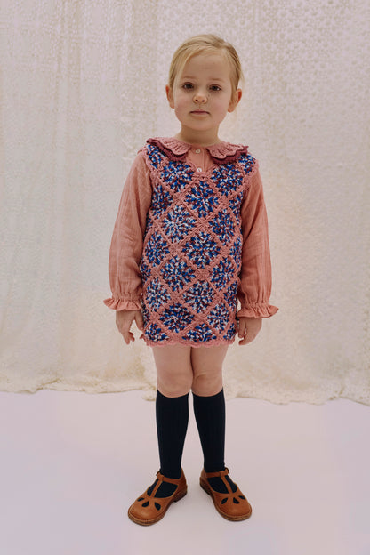 Granny Square Dress ANNA - Harvest